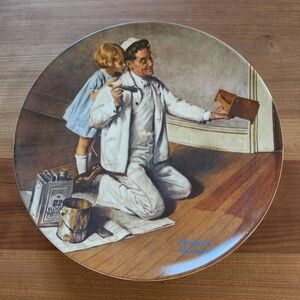 Rare, Collector's Item. Norman Rockwell, "The Painter." Vintage Plate.